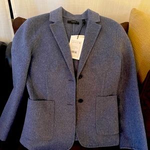 Grey divide mix Theory wool coat